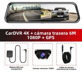 E-ACE Dash Cam Car DVR Support WIFI GPS 4K 10 Inch 1080P Touch Room Mirror DVR Video Recorder Registrator Black Box For  Auto