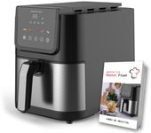 Boston Tech Freidora Sin Aceite 6.5L EUDAI | 8 Programas | Pantalla LED | Control Táctil | Temporizador