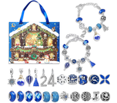2025 Christmas Advent Calender Gift Box Creative DIY Snowman Santa Claus Bracelet Countdown Calendar Box for Girls New Year Gift