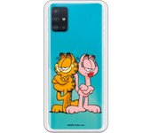 Funda original compatible con Samsung Galaxy A51 - Garfield y Arlene