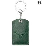 1Pcs Access Card Case Leather Card Holder Keychain Key Ring Access Card Bag Door Lock Access Tags ID Card Case Keychain