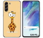 Funda Silicona para Samsung Galaxy S21 FE 5G diseño Jirafa Dibujos