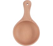 Cuenco de madera para ensalada con asa Cuenco para frutas y fideos de estilo japonés Vajilla de cocina