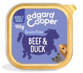 Edgard & Cooper Adult Grain Free Ternera y Pato Perro Tarrinas 11 x 150 gr