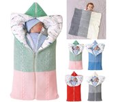 Manta para bebé recién Nacido, Manta de Cochecito de bebé, Saco de Dormir cálido de Invierno para bebés o niños de 0-12 Meses