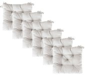MORE FREE-Cojines para Silla，Cojin de Asiento Decorativo Funda de Poliéster y Relleno de Fibra Hueca 45x45x5cm,Ideal para Comedor, Terraza, Salón y Restaurante