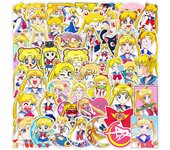 10/30/50PCS Sailor Moon Stickers Anime Aesthetic Graffiti Decals Skateboard Water Bottle Helmet Vinyl Kawaii Kids Sticker Packs