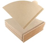 100 papeles de filtro de café, filtros de café desechables, papeles de filtro de cono sin blanquear, tamaño 02 para gotero de café y cafetera para verter, 1-4 C