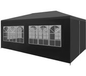 vidaXL Tienda de Fiesta con 6 Paredes de Jardín Acero Polietileno Carpa Color Azul,  Blanco,  Antracita y mas