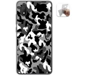 Tumundosmartphone Funda Gel Tpu para Alcatel 1B 2020 diseño Snow Camuflaje Dibujos