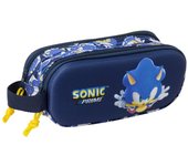 SAFTA  PORTATODO DOBLE 3D SONIC CITY MOCHILAS 3D SONIC CITY 6x21x8 Cms.
