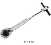 1PCS Ratchet Hex Wrench 4*5-6*8/ 6*8-10*12/ 10*12-14*17 Cr-Mo Ratchet Allen Key Double End Spanner Key Hand Tools