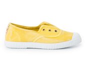 Pisamonas Zapatillas Lona Efecto Desgastado Sin Cordones