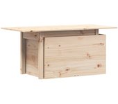 vidaXL Mesa de jardín madera maciza de pino 100x50x75 cm