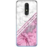 Tumundosmartphone Funda Gel Tpu para Alcatel 3 2019 diseño Mármol 03 Dibujos