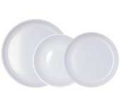 Vajilla Moana Bidasoa 12 piezas 4 servicios cerámica gris