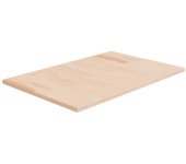 vidaXL Encimera de baño madera maciza sin tratar 60x40x1,5 cm
