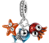 Animal Collection Silver Plated French Bulldog Cat Butterfly Ladybug Charms Beads fit Original Bracelet Jewelry Making