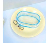 YANZAI Plastic Transparent Storage Box Pouch Mystery Box With Keychain Cute Doll Bag Organization Dustproof Case