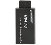 Convertidor de interfaz multimedia para N64 a HD 1080p compatible con adaptador de videojuegos PAL NTSC con interfaz de 3,5 mm