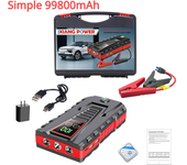 Car Jump Starter 12V 99800mAh Portable Auto Starting Device 5000A Peak Power Bank Petrol Diesel Car Emergency Battery With Air Pump