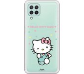 Funda original compatible con Samsung Galaxy A22 4G - Hello Kitty Club estrellitas