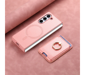 2 in 1 Detachable Carbon Fiber Card Wallet for Samsung Galaxy Z Fold 6 5 4 5G Magnetic Phone Case with Screen Protector Cover