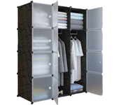 Vicyol S&D Armario Modular, Estantería de Módulos, Organizador Modular de Ropa Ropero para Hogar, Estante de Almacenamiento para Dormitorio