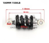 100MM 125MM 150MM 180MM 190MM 200MM Rear Suspension Shock for 47cc 49CC Super Minimoto ATV Quad electric scooter Pocket Bike