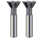 YG8 Dovetail Groove Milling Cutter 45/55/60 Degrees Straight Shank Hard Alloy Milling Cutter 16MM 20MM 25MM For Cast Iron Steel