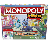 Juego Monopoly Junior 2 en 1 ¡con tablero de 2 caras y 2 niveles de juego! (Hasbro F8562105)