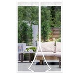 1/3/5pcs Magnetic Screen Door Self Sealing Hands Free Mesh Partition Keeps Bugs Out Pets and Kids Friendly Pending Keep Close
