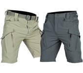 Men's Military Tactical Shorts Summer Outdoor Waterproof Casual Cargo Shorts Quick Dry Multi Pocket Elastic Work Trousers Male