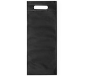 Deliex delicias de Extremadura. 100 Bolsas para Botellas de vinos Material Non-Woven. Lote de Bolsas Negras de Vino. Bolsas Regalo. Bolsas Clientes Tienda (Negro, 100)