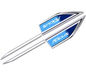 2pcs car accessory Side Doors Blade car stickers car accessories for ford focus mk1 mk2 mk3 mk4 2 3 4 st stline vignale lommel