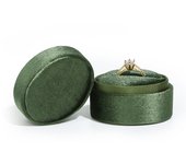 Single Velvet Ring Box Cute Oval Shaped Display Jewelry Box For Wedding Ceremony Ring Box Packaging Gift Packaging Accessories
