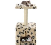 Rascador para Gatos con poste de acero 109 cm beige