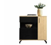 Vitrina Omaha S110 , Muebles ES, Con cajones, Con puertas, 90 x 89 x 40cm