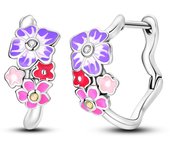 Hot Sale Fashion 925 Silver Earrings Sunflower Flower Four-Leaf Clover Island Spring Series Earrings Ladies Exquisite Birthday