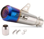 Motorcycle Exhaust Muffler Pipe Escape moto Scooter Pit Dirt Bike Exhaust Power tail Pipe End pipe er6n sv650 crf 230 Z800 MT03