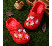 Girls Trendy Comfortable Clogs With Luminous Cartoon Unicorn Charms, Breathable Non-slip Clogs For Indoor Outdoor Beach Pool
