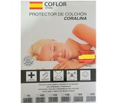 🇪🇸 ANGAMA TEXTIL® - COFLOR SPAIN® - Protector Colchón Impermeable y Transpirable de Rizo, Coralina, Lavable, Elástico, Ajustable 30cm altura, 🔇 silencioso, Super Absorbente Tamaños de cama 80cm 90cm 105cm 135cm 150cm largos validos 190/200cm