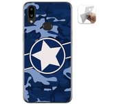 Tumundosmartphone Funda Gel Tpu para Samsung Galaxy A10s diseño Camuflaje 03 Dibujos