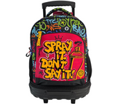 Mochila Trolley Fjo Compacto Doble Cuerpo Gran Capacidad Ranking Grafitti.44 X 34 X 24 CM. (Toybags T911-1059)