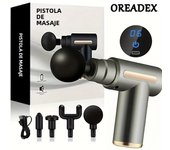 Portable Fascial Massage Gun Electric Percussion Pistol Massager Body Relaxation With LED Touch Screen 4Replaceable Massage Head