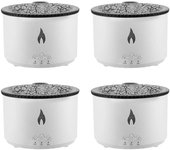 Humidificador Ultrasónico EUROXANTY Volcán con Difusor de Aceite Esencial de Aromaterapia y Luz de Llama - 3 Temporizadores y Atmósfera