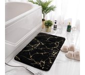 Black Bathmats Large Floor Rugs 80x120cm 60x90cm 50x80cm 40x60cm Extra Soft Rabbit Fur Bathroom Marble Bathmats Tolite Floor Rug
