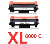 2 toner Compatibles Brother TN2420 XL - CON CHIP - TN-2420 (ALTA CAPACIDAD / JUMBO) Brother MFC L2710DW