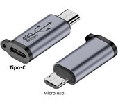 USB Type-C Adapter Type C To Lightning To Micro Mini USB Female To Male Converters For Xiaomi Samsung Charger Data Cable