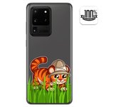 Tumundosmartphone Funda Gel Transparente para Samsung Galaxy S20 Ultra diseño Tigre Dibujos